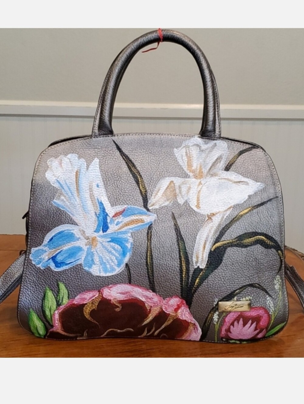 Fina Catrina hand painted leather bag